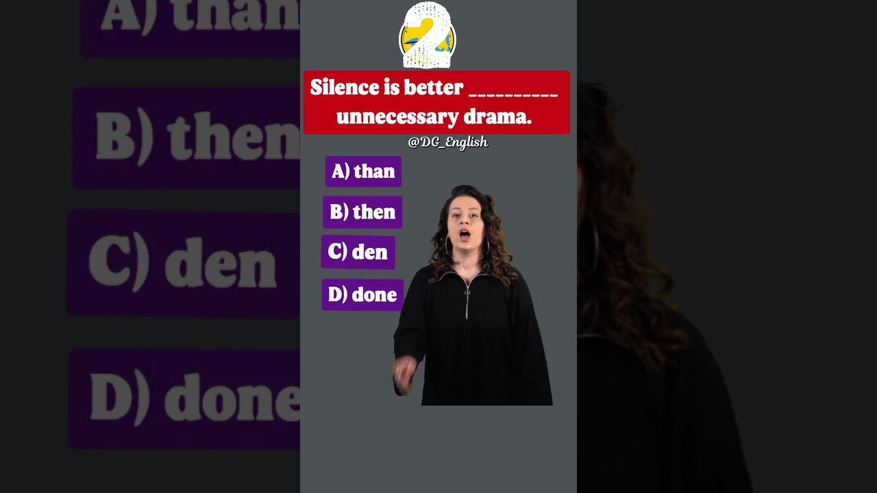 Than, Then, Den Or..? | Learn English Grammar Through Quiz-439