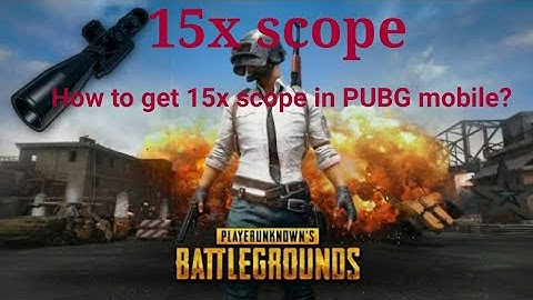 PUBG | How to convert 3x scope to 15x scope?