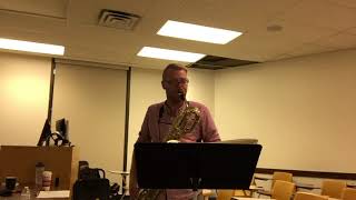 Ferling Etude No. 2 || James Barger, Saxophone