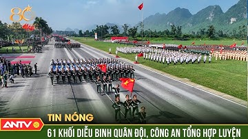 Tổng hợp luyện các lực lượng vũ trang tham gia diễu binh, diễu hành Quốc khánh 2/9 | ANTV