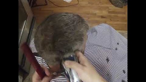 Time lapse haircut and beard trim.