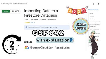 Importing Data to a Firestore Database || #GSP642 || #qwiklabs || Arcade September Challenge