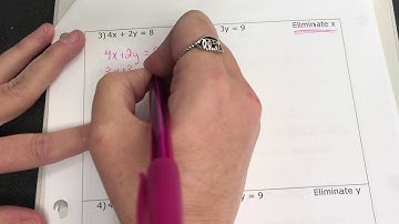 System of Equations - Elimination (multiplication) Part 1