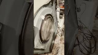 LG dryer door panel ready to reinstall