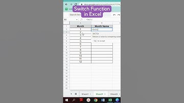 Switch Function | Use Switch Formula instead of IF | Switch Formula
