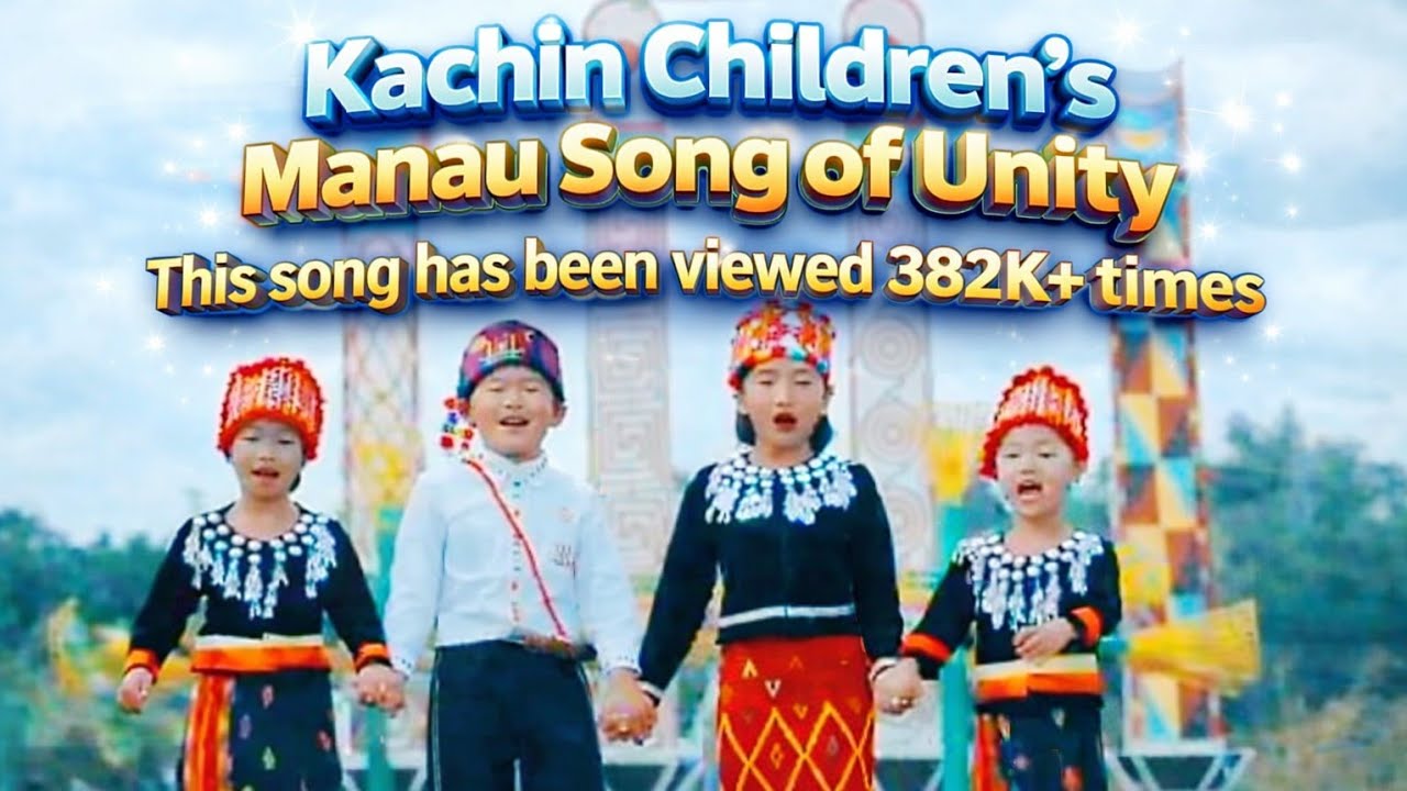 Jinghpo Wunpong Amyu sha ni, Myit hkrum manau nau nga ga. ( Kachin, Jinghpo, Singpho - Manau Song)