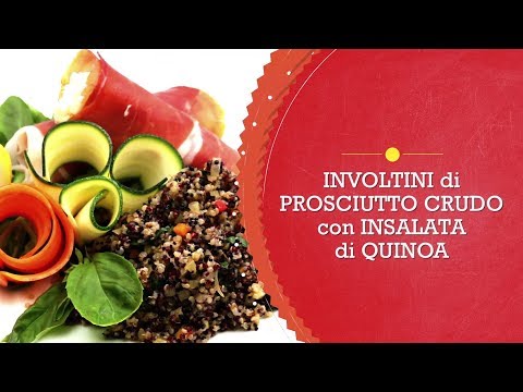 Involtini di prosciutto crudo con insalata di quinoa