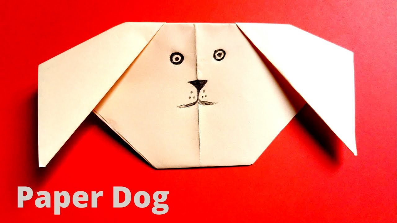 DIY How to Make An Easy Paper Dog for kids Origami Tutorial for
