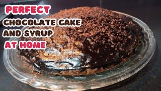 "Chocolate Cake & Syrup Recipe | Soft, Moist & Easy to Make at Home" By Kathiyawadi Touch 👆  screenshot 3
