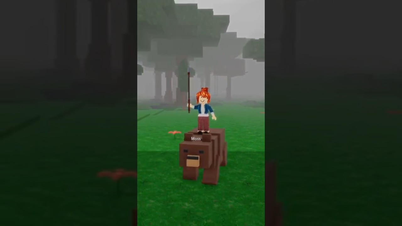 Baconpro tames a bear 🥰 #roblox #99nights