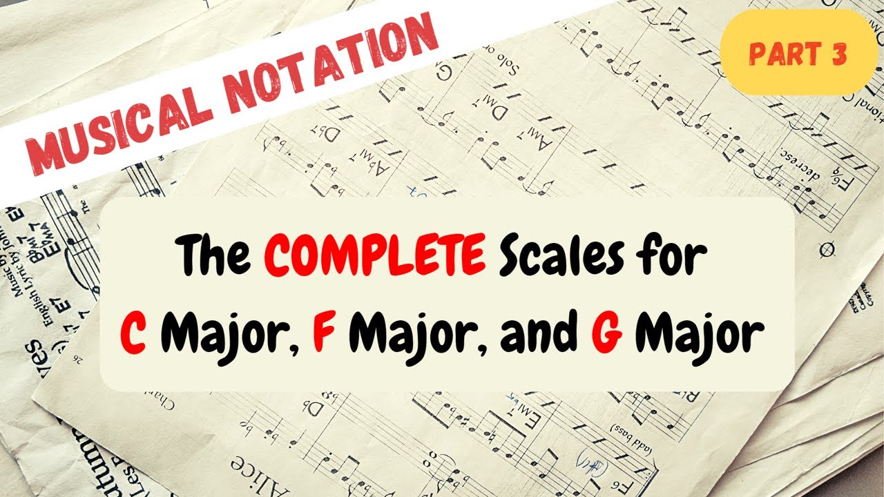 Reads simple musical notations in the Key of C Major, F Major and G