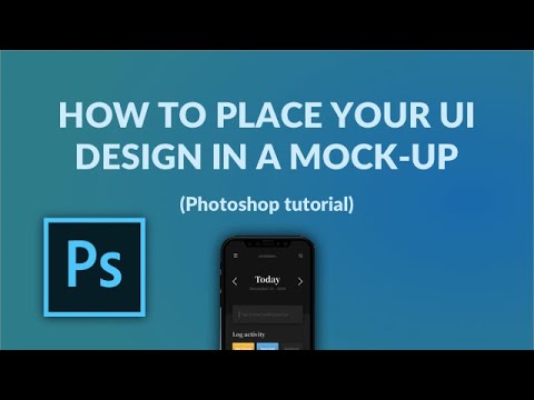 How To Place Your UI Design In A Mock-up - Photoshop Tutorial