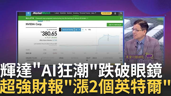 辉达财报后市值"涨出1个AMD.2个英特尔.3个美光"?  一颗GPU救台湾! 台积电救世主换人 AI掀裁员革命?｜陈斐娟 主持｜20230525| 关我什么事 feat.蔡明彰 - 天天要闻
