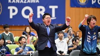 西東輝 ポートスーパープレー&監督インタビュー 金沢ポート vs 静岡ジェード ノジマTリーグ2024-2025 2024年10月26日 小松市末広体育館【卓球 Tリーグ公式】