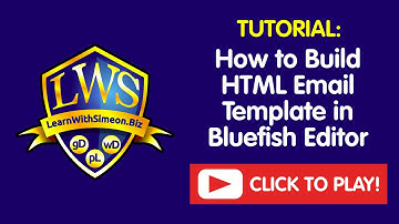 How to Build HTML Email Template in Bluefish Editor | LearnWithSimeon®