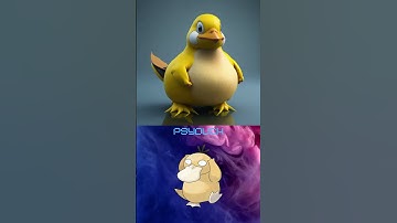 How an AI depicts a pokémon - Psyduck #shorts #AIArtAndFails