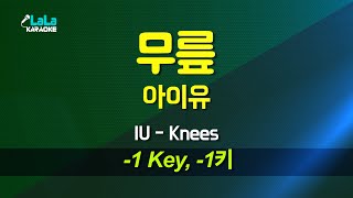 아이유(IU) - 무릎 (-1키) 노래방 Karaoke LaLa Kpop