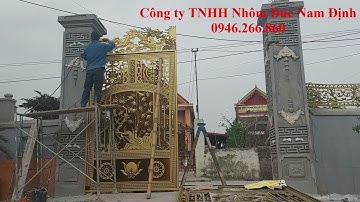 ✅ Lắp đặt cổng nhôm đúc tại Quảng Ninh