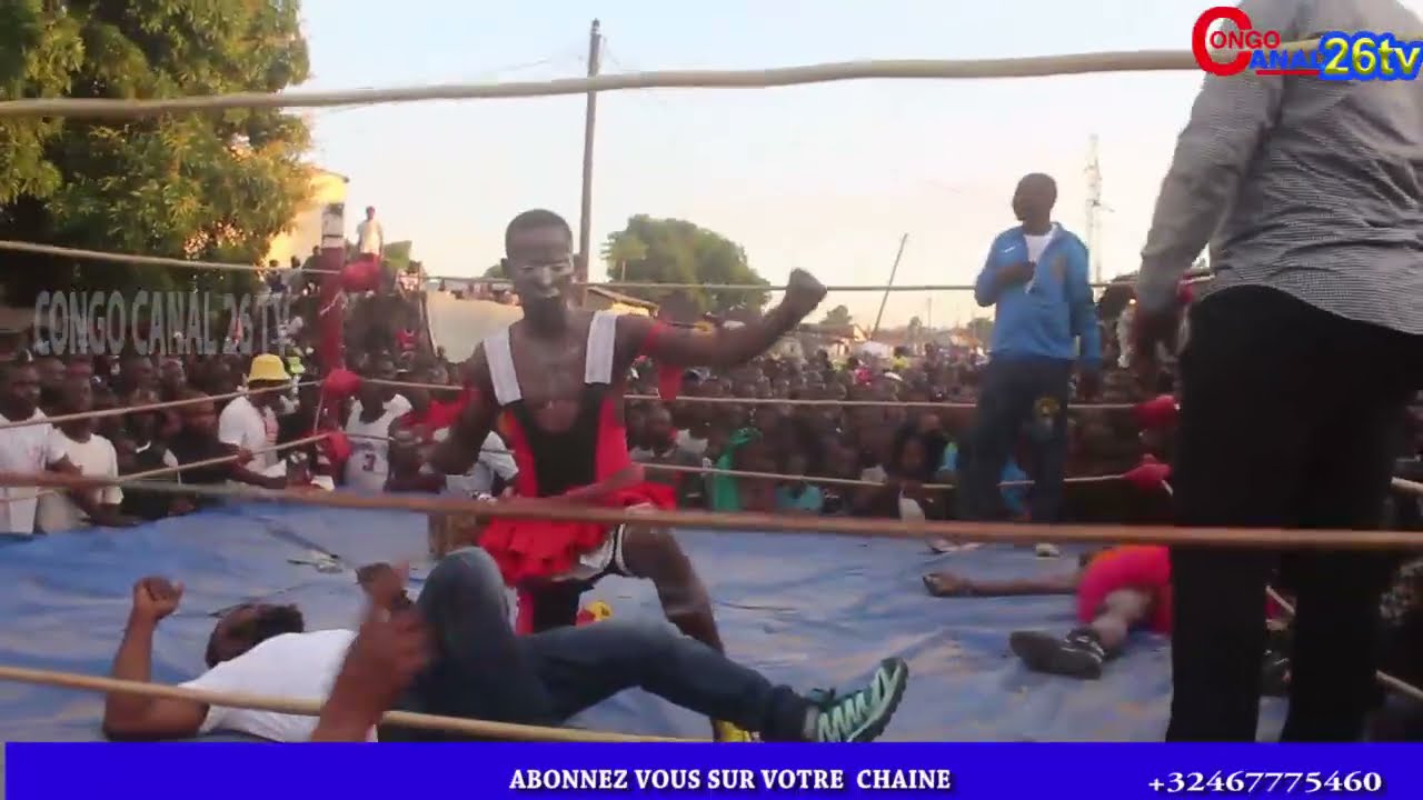 COMBAT DE CATCH CONGOLAIS 2021 AVEC ZOMBIE YA BEBE VS  .         EN MEMOIRE DE DT MANDITA JACKY CHAN