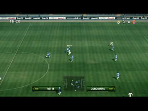 Видео: pes 2010-real madrid vs espanyol part 1/4 played on superstar level played  with superstars