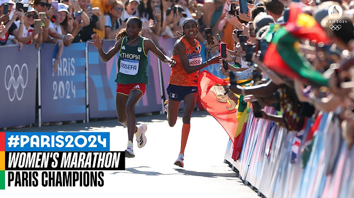 🤯 CRAZY 🤯 sprint for gold in the women's marathon! | Paris Champions