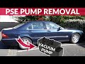 How to remove PSE pump (central locking vacuum pump) - Mercedes S Class (W220)