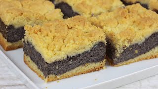 Mohnkuchen mit Streuseln - Eins meiner Lieblingsrezepte I Streuselkuchen