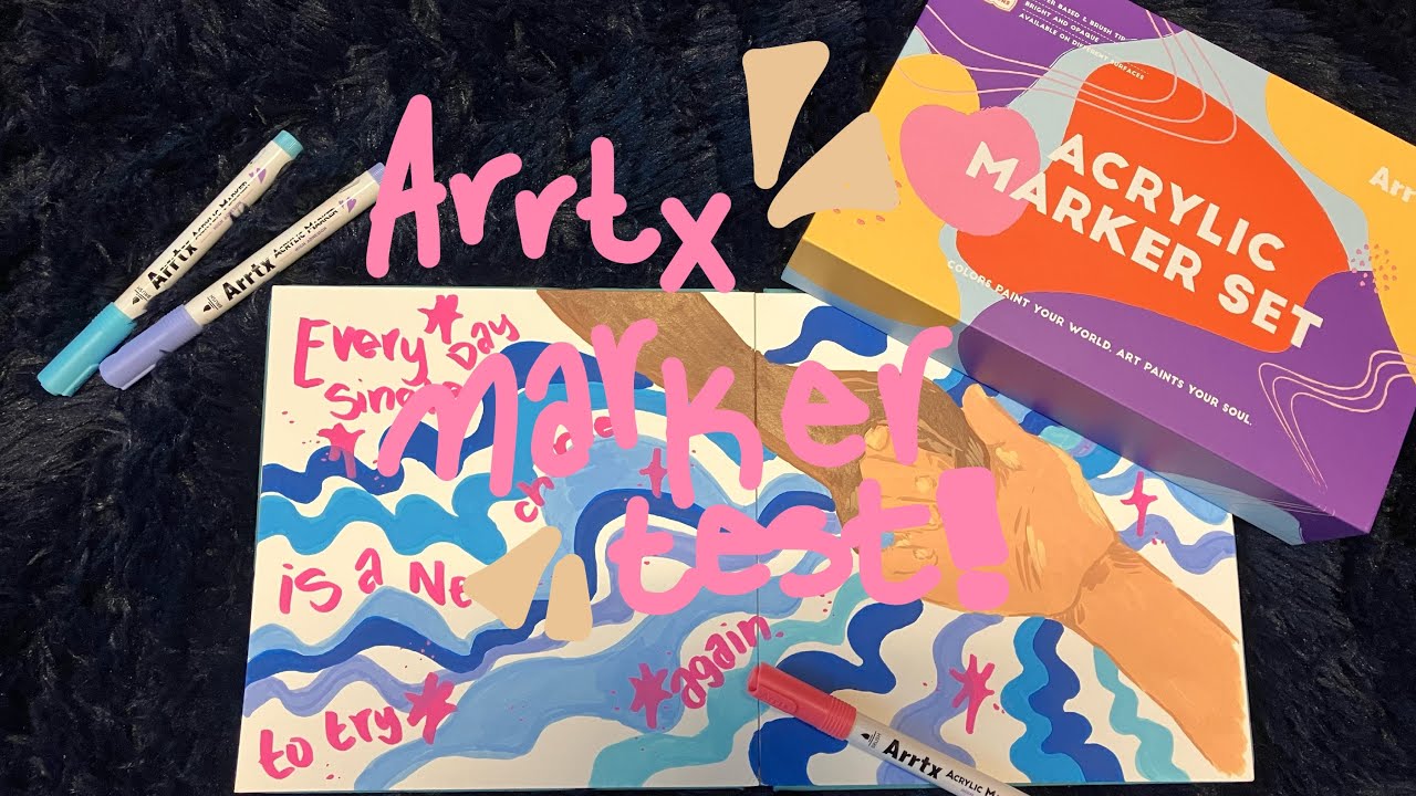 Trying out ARRTX ACRYLIC MARKERS for the first time! // Ranting about ...