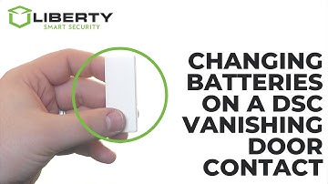Changing Batteries and Aligning a DSC Vanishing Door Contact