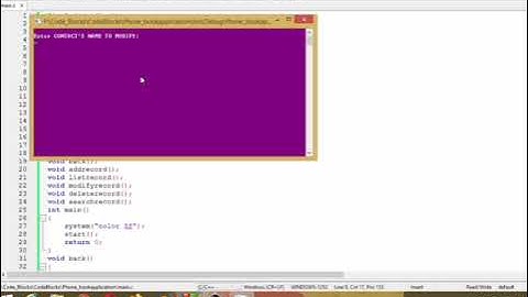 Phonebook management system projects using C language