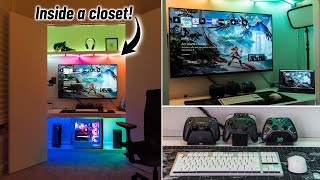 All In One Gaming, Streaming & Productivity Setup Tour! (2022) | XBSX, PS5, PC, & Switch OLED screenshot 2