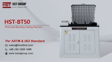 How to use HST-BT50 Motorized Bending Testing Machine