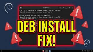 Fix Cant Install Deb Files Error In Debian Linux