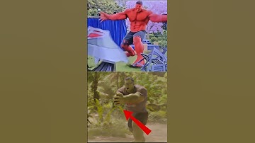 How Red Hulk Learn the Thunderclap? 🤔 #hulk #ironman #marvel #shorts