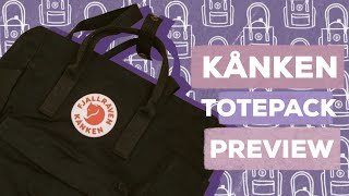 My new fjallraven kanken totepack | Unwrap + Preview | Aesthetic bag 2020?