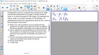 AP Stats Comparing two p Q32