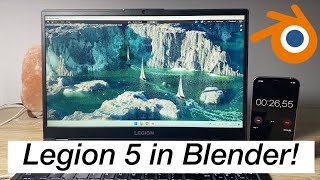 Lenovo Legion 5 Blender GPU & CPU Rendering Test (2023)