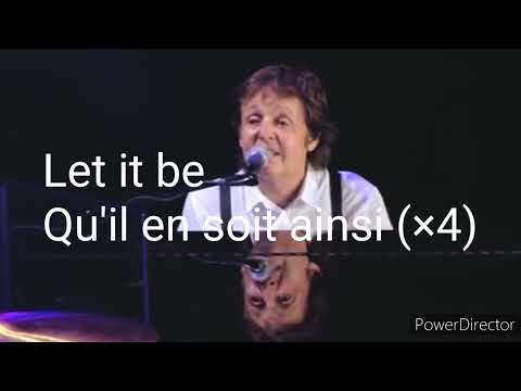 The Beatles Let It Lyrics Traduction Française Paul Mccartney Live Good Evening New York City Tour