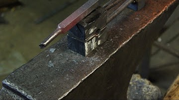 Forklift tine spring swage