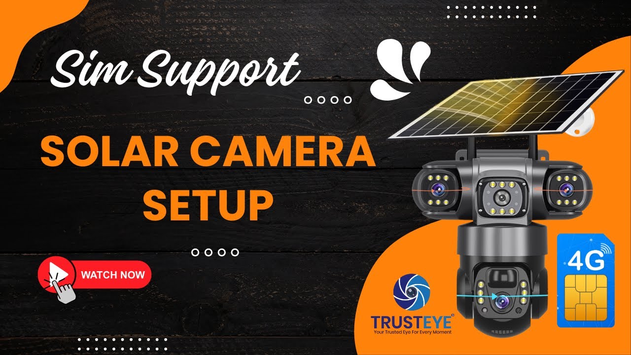 V380 4g 3 Lens 3 Screens Solar Camera