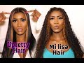 SLAYED BOTH! UPRETTY STRAIGHT HAIR vs. MI LISA DEEP WAVE HAIR  (REVIEWS) Aliexpress
