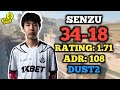 CS2 POV | SENZU (34-18) FACEIT RANKED (DUST2) | VOICE COMMS