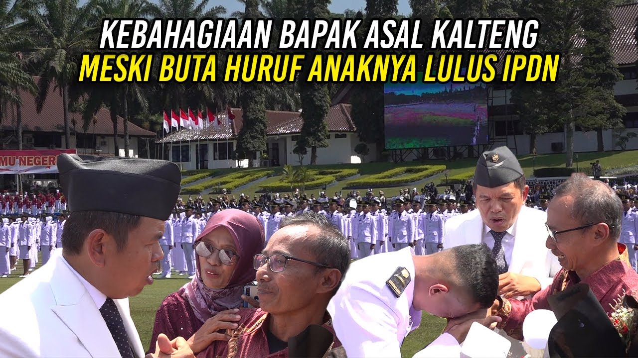 KEBAHAGIAAN BAPAK ASAL KALTENG | MESKI BUTA HURUF ANAKNYA LULUS IPDN