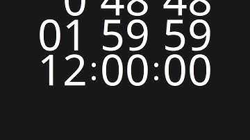 12 Hour Countdown Timer