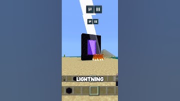 4 way to activate nether portal | #shorts #minecraft