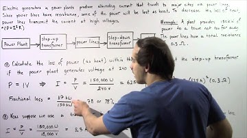 Power Transmision and Transformers Example