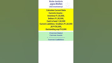 Ratio Analysis|Class 12|accounting ratio #shorts #viral