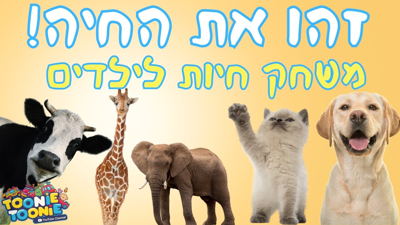 איזו חיה זו? גלו את החיות!  | תכנים לילדים