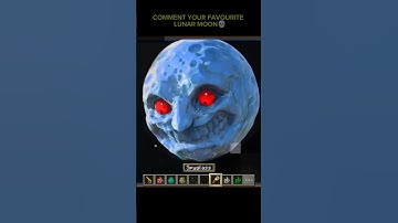 Lunar Moon in Minecraft  #minecraftedit #minecraftshorts #lunarmoon #jjandmikey