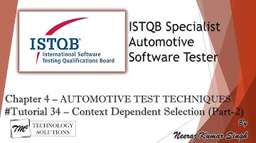 ISTQB Automotive Tester | 4.2.5 Context-Dependent Selection of Test Techniques (Part-2)